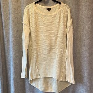 𝅺womens large distressed/inside out Angeleno sweater